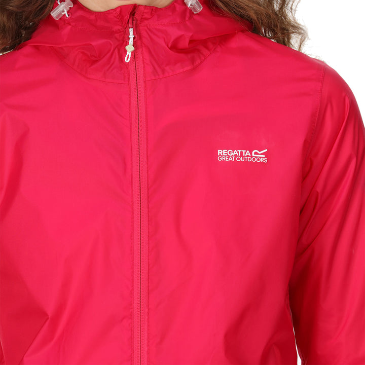 Regatta Women's Pack-It III Waterproof Jacket #color_pink-potion