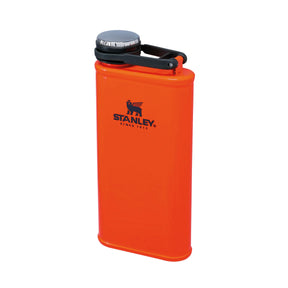 Stanley Classic Easy-Fill Wide Mouth Flask 0.23L Matte Black Pebble-Hammertone Green-Blaze Orange #- 53 Degrees North 
