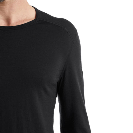 Icebreaker Men's Merino 200 Oasis Crewe Thermal Top Black / Small-Black / Medium-Black / Large-Black / X-Large-Black / XX-Large #- 53 Degrees North 