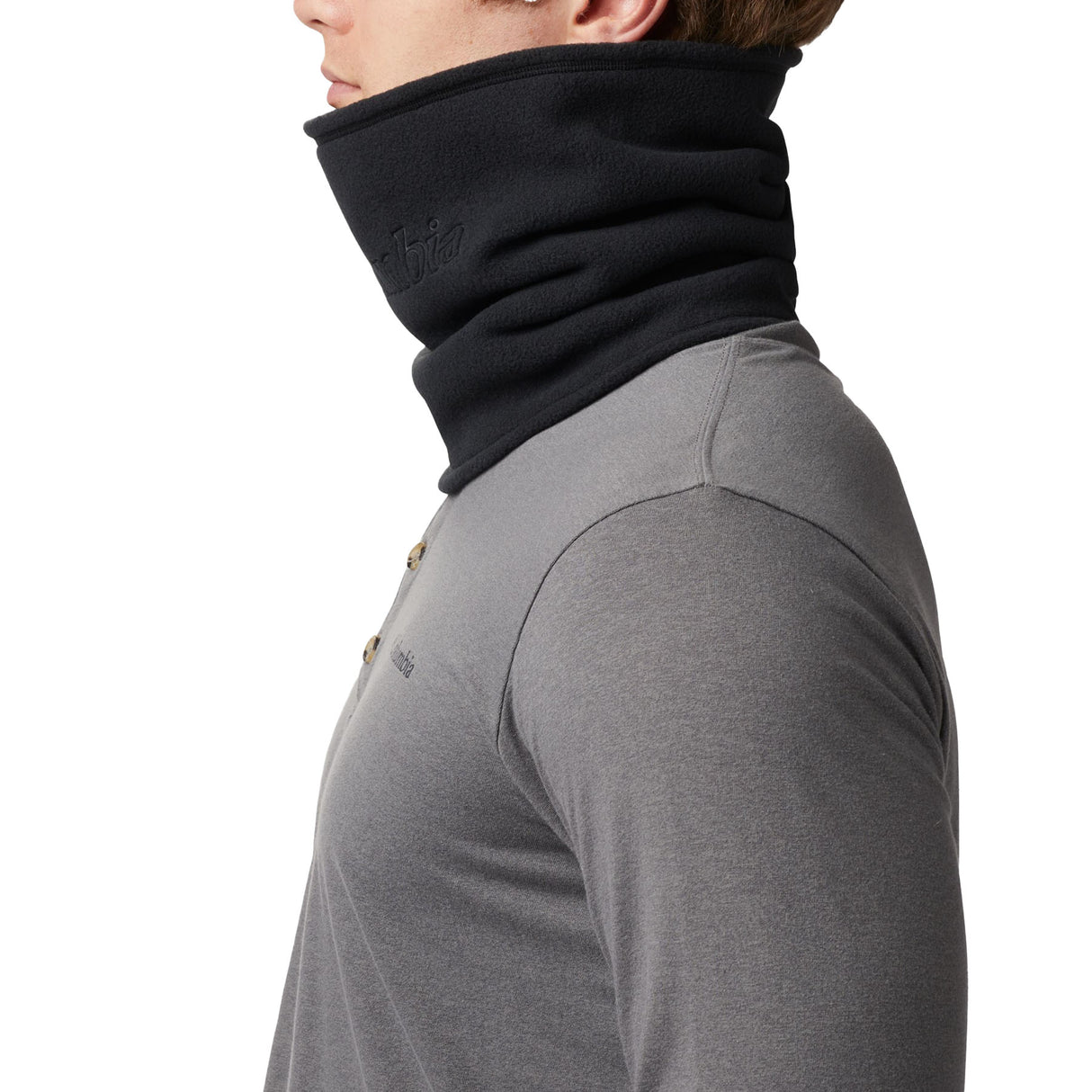 Columbia Fast Trek II Neck Gaiter Black-Chalk-Pink Agave #- 53 Degrees North 