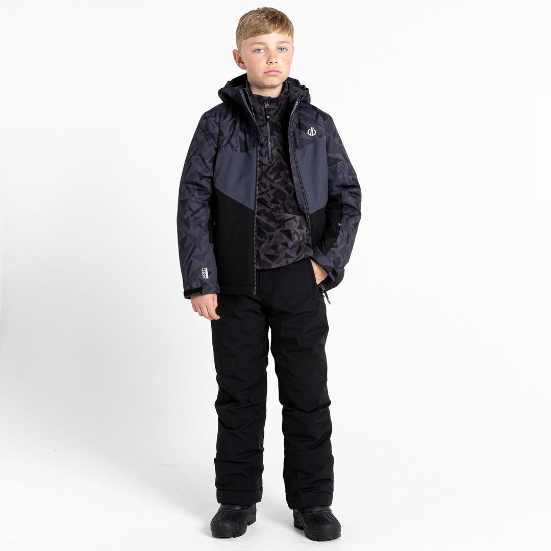 Dare 2b Kid's Humour II Jacket #color_black-geo-print