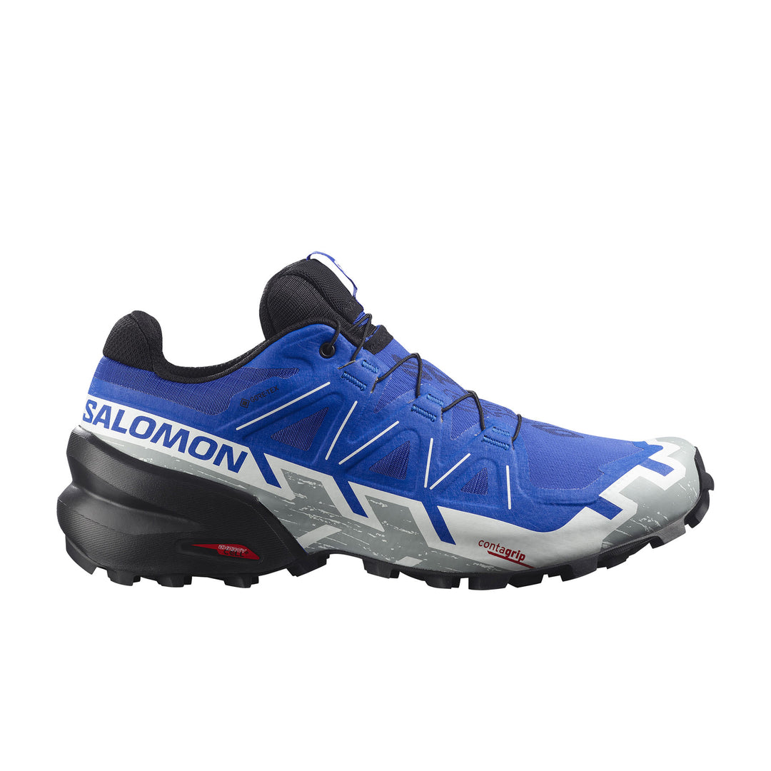 Salomon Men's Speedcross 6 GORE-TEX Running Shoes #color_nautical-blue-black-white