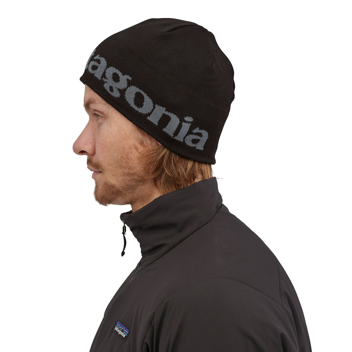 Patagonia Beanie Hat Black-Classic Fitz Roy/Andes Blue-Logo Belwe/Black #- 53 Degrees North 