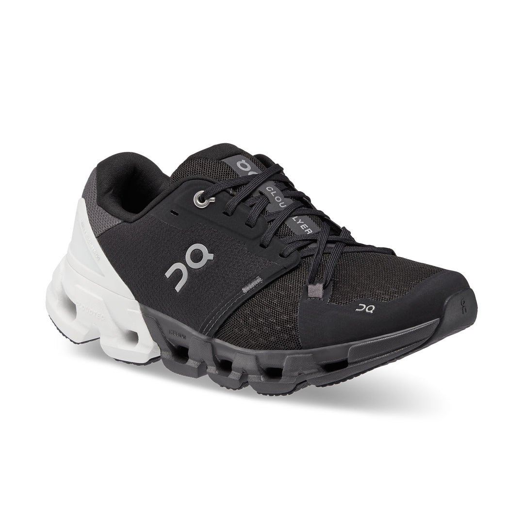 On Running Women's Cloudflyer 4 Road Running Shoes #color_black-white