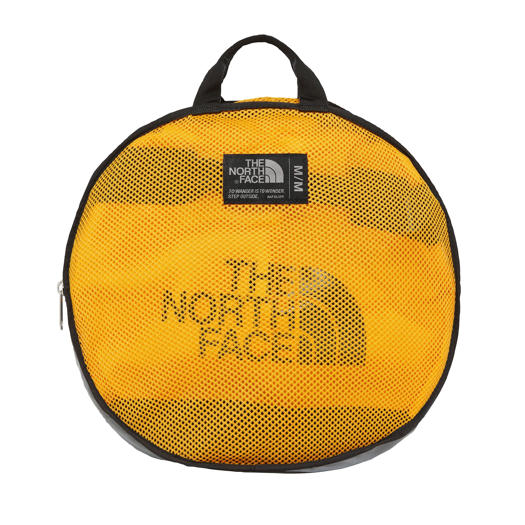 Orange north face duffel bag deals