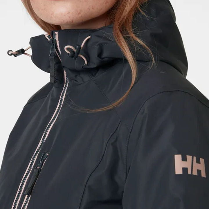 Helly Hansen Women's Long Belfast Winter Jacket #color_ebony