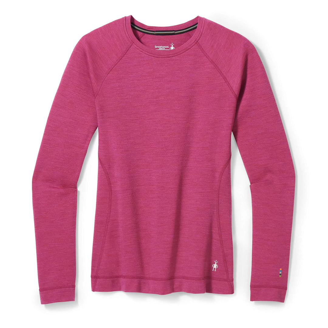 Smartwool Women's Classic Thermal Merino Base Layer Crew Shirt #color_festive-fuchsia-heather