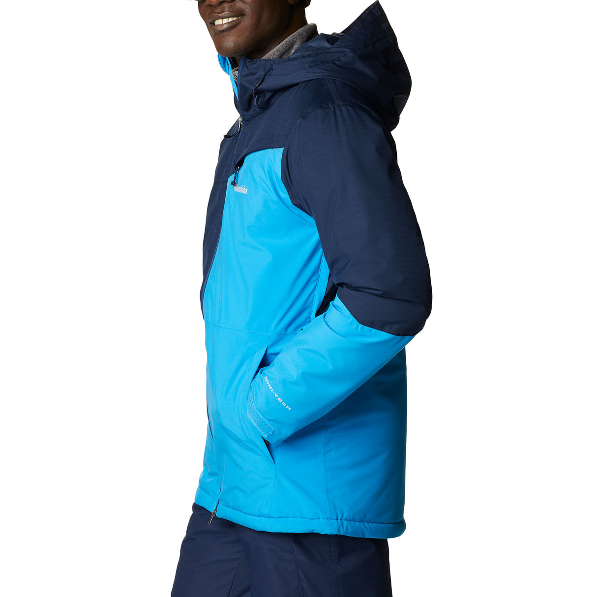 Columbia Men's Iceberg Point Waterproof Ski Jacket Compass Blue/Collegiate Navy / Small-Compass Blue/Collegiate Navy / Medium-Compass Blue/Collegiate Navy / Large-Compass Blue/Collegiate Navy / X-Large-Compass Blue/Collegiate Navy / XX-Large #- 53 Degrees North 