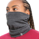 Icebreaker Unisex Merino Flexi Chute Neck Gaiter Jet Heather-Black #- 53 Degrees North 