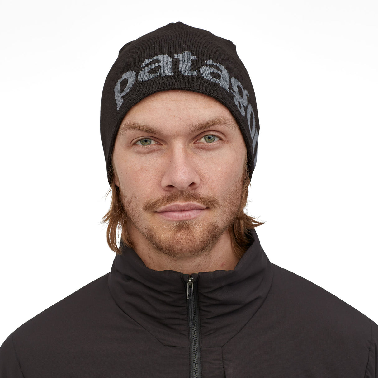 Patagonia Beanie Hat Black-Classic Fitz Roy/Andes Blue-Logo Belwe/Black #- 53 Degrees North 