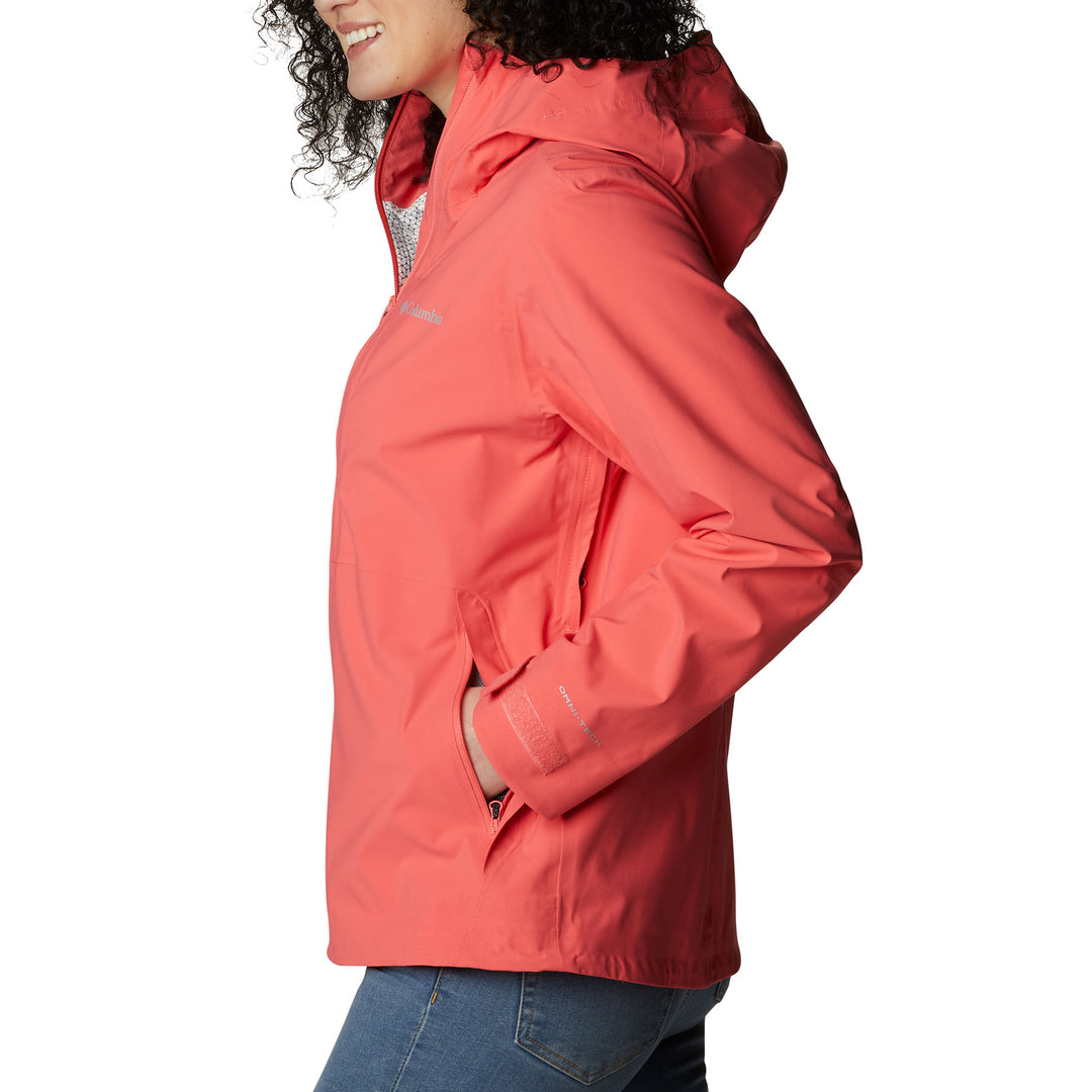 Columbia Women's Ampli-Dry Waterproof Shell Jacket #color_blush-pink