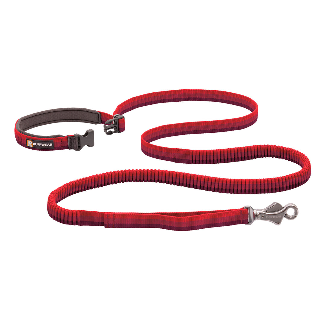 Ruffwear Roamer Bungee Dog Leash #color_red-sumac