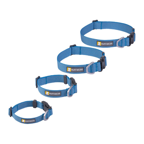 Ruffwear Hi & Light Lightweight Dog Collar Blue Dusk / 28-36 cm (11"-14")-Blue Dusk / 36-51 cm (14"-20")-Blue Dusk / 51-66 cm (20"-26")-Basalt Grey / 28-36 cm (11"-14")-Basalt Grey / 36-51 cm (14"-20") #- 53 Degrees North 