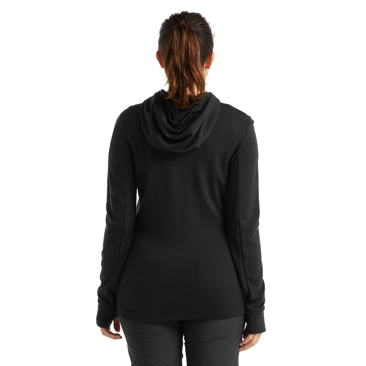 Icebreaker Women's Quantum III Long Sleeve Zip Hoodie #color_black
