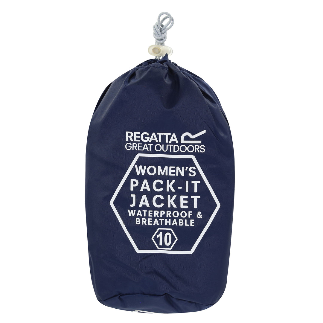 Regatta Women's Pack-It III Waterproof Jacket #color_midnight