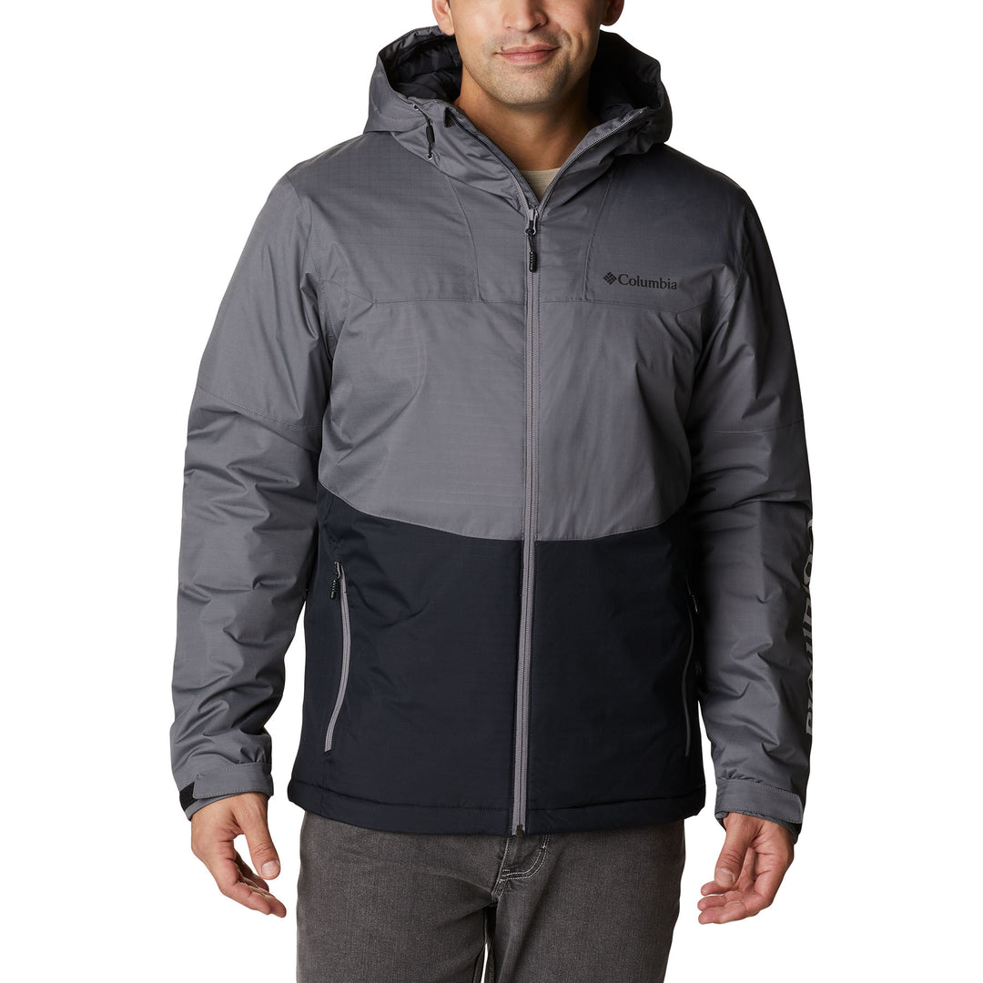 Columbia Men's Point Park Insulated Jacket #color_city-grey-black