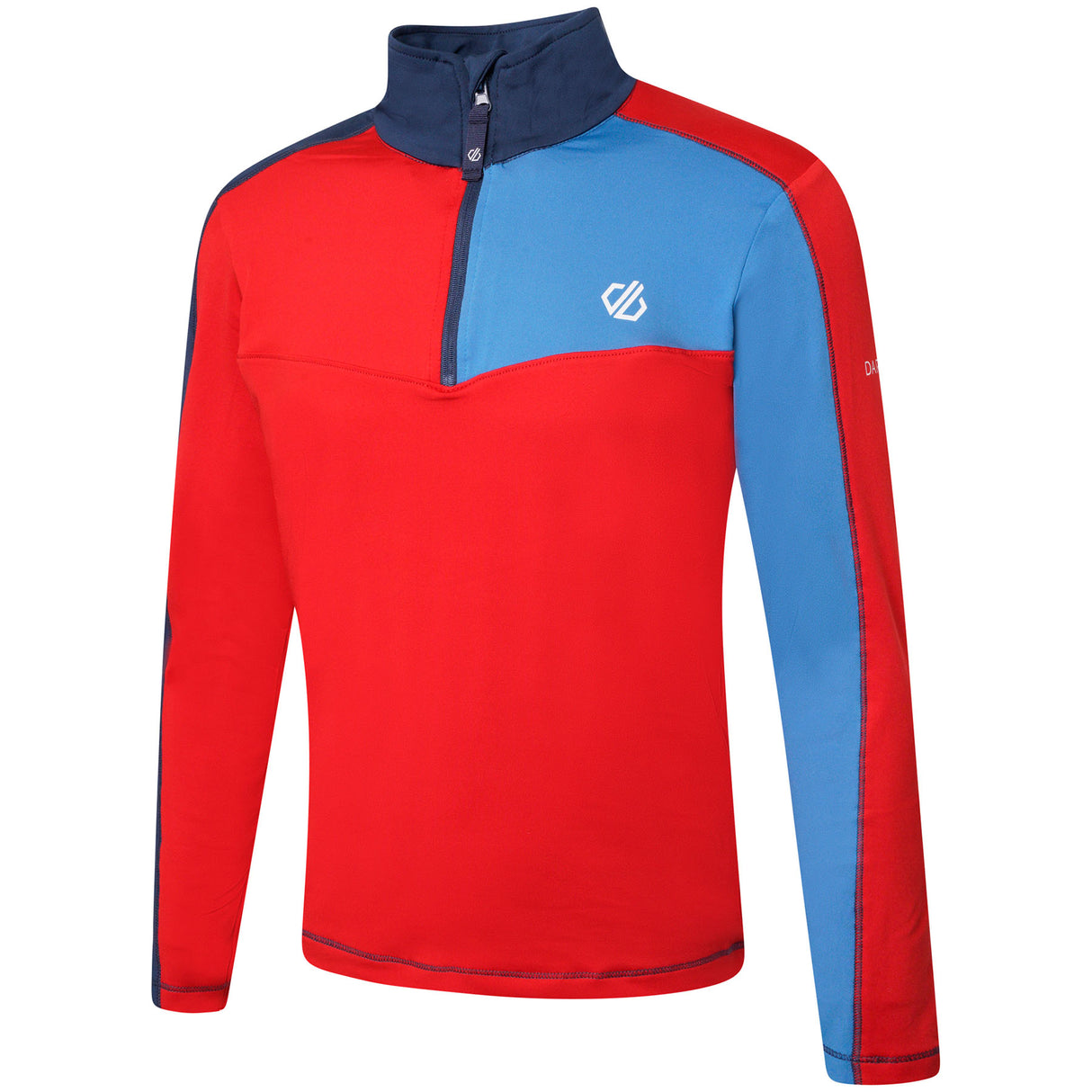 Dare 2b Kids' Formate II Core Stretch Midlayer Top #color_moonlight-denim-vallarta-blue