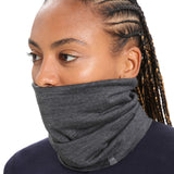 Icebreaker Unisex Merino Flexi Chute Neck Gaiter Jet Heather-Black #- 53 Degrees North 