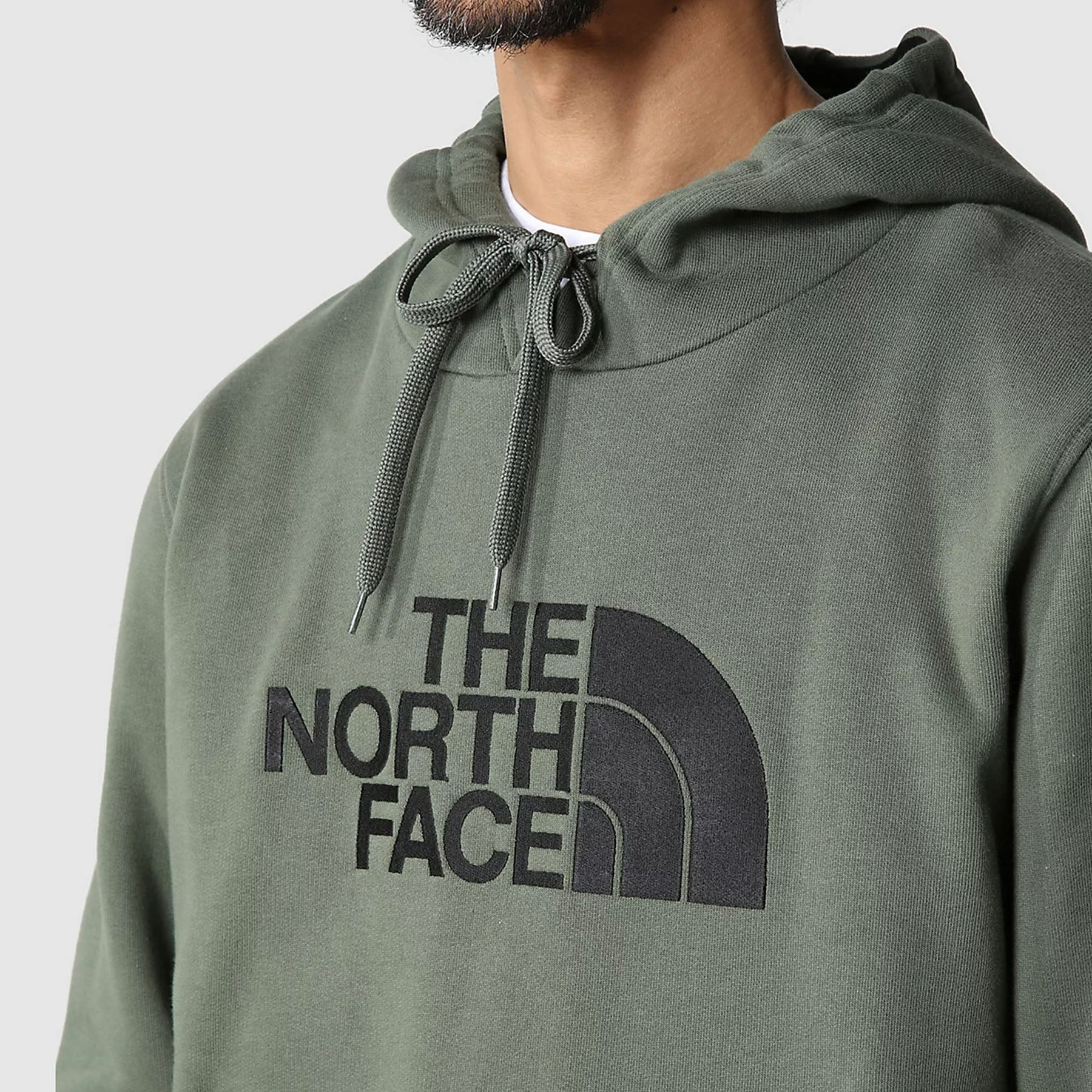 North face drew peak sale hoodie green