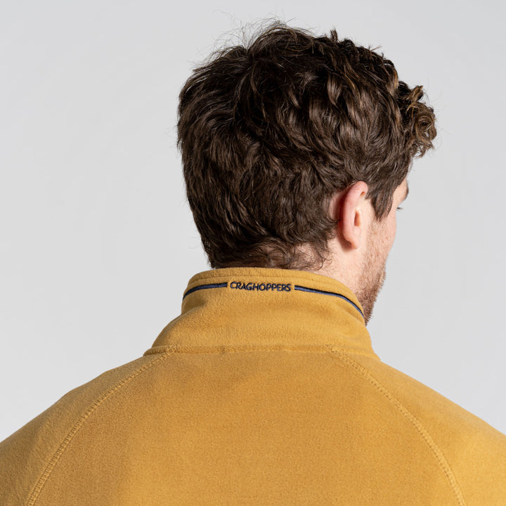 Craghoppers Men's Corey VI Half Zip Fleece Pullover #color_gingko-yellow