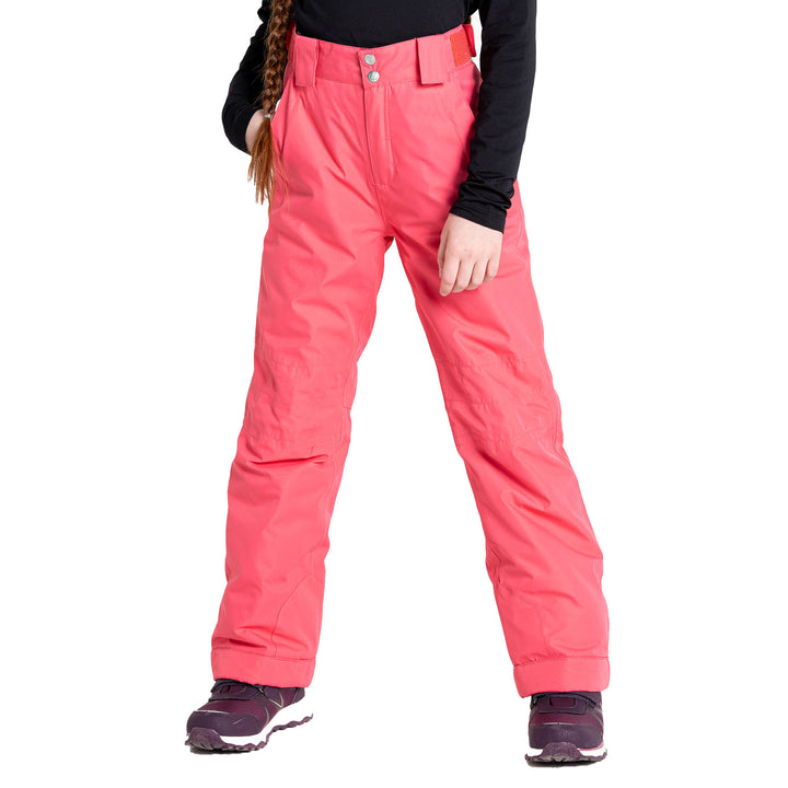 Dare 2B Kids' Motive Waterproof Insulated Ski Pants #color_geranium-pink