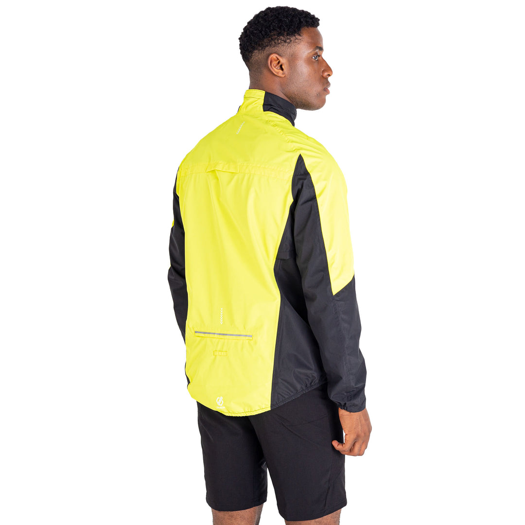 Dare 2b Men's Mediant II Cycling Jacket #color_neon-spring-black