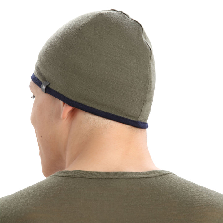 Icebreaker Unisex Reversible Merino Pocket Hat #color_loden-midnight-navy