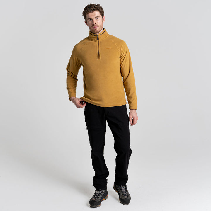 Craghoppers Men's Corey VI Half Zip Fleece Pullover #color_gingko-yellow