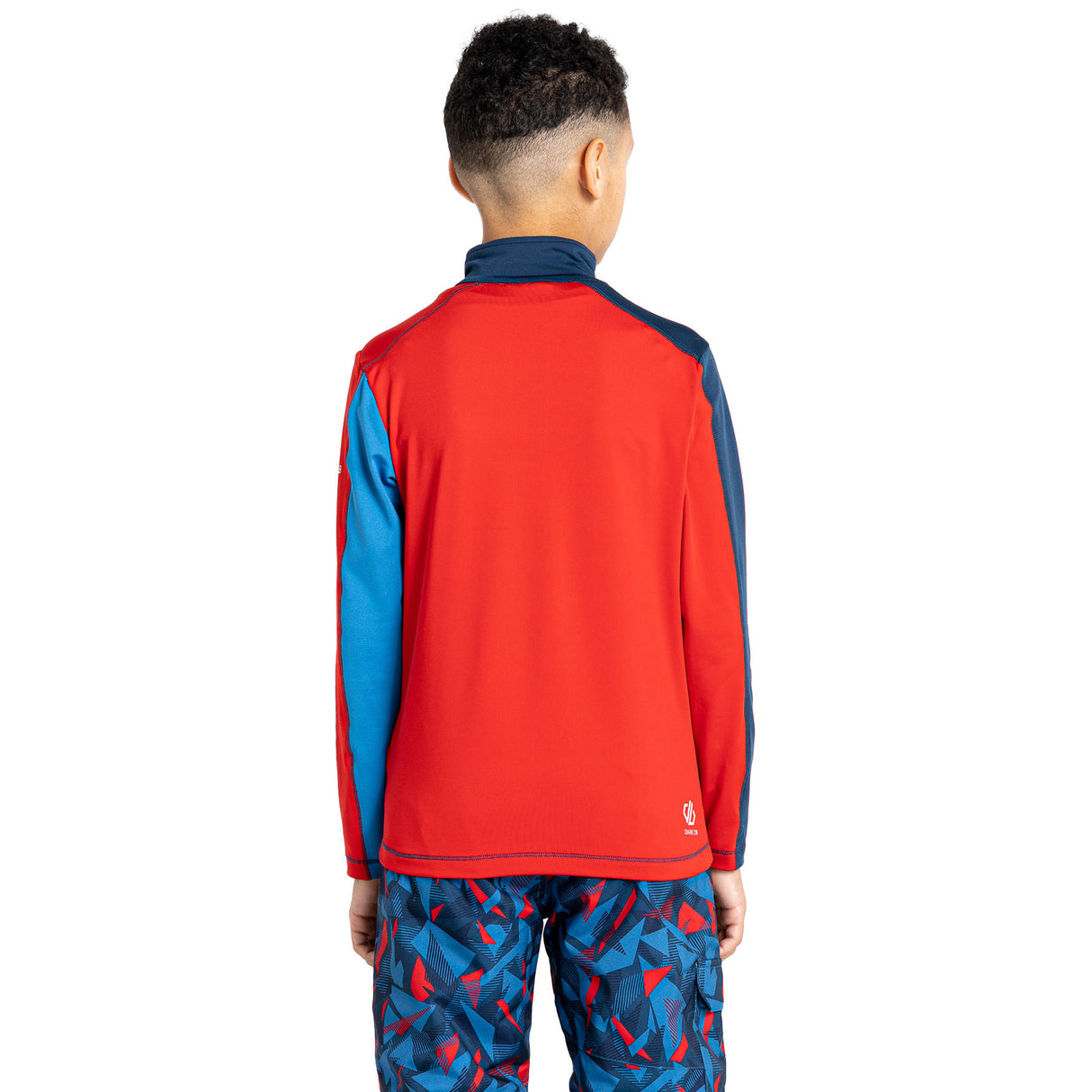 Dare 2b Kids' Formate II Core Stretch Long Sleeve Midlayer Top Gulfstream/Fjord Blue/Rusty Orange / Age 3-4-Gulfstream/Fjord Blue/Rusty Orange / Age 5-6-Gulfstream/Fjord Blue/Rusty Orange / Age 7-8-Gulfstream/Fjord Blue/Rusty Orange / Age 9-10-Gulfstream/Fjord Blue/Rusty Orange / Age 11-12 #- 53 Degrees North 