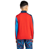 Dare 2b Kids' Formate II Core Stretch Long Sleeve Midlayer Top Gulfstream/Fjord Blue/Rusty Orange / Age 3-4-Gulfstream/Fjord Blue/Rusty Orange / Age 5-6-Gulfstream/Fjord Blue/Rusty Orange / Age 7-8-Gulfstream/Fjord Blue/Rusty Orange / Age 9-10-Gulfstream/Fjord Blue/Rusty Orange / Age 11-12 #- 53 Degrees North 