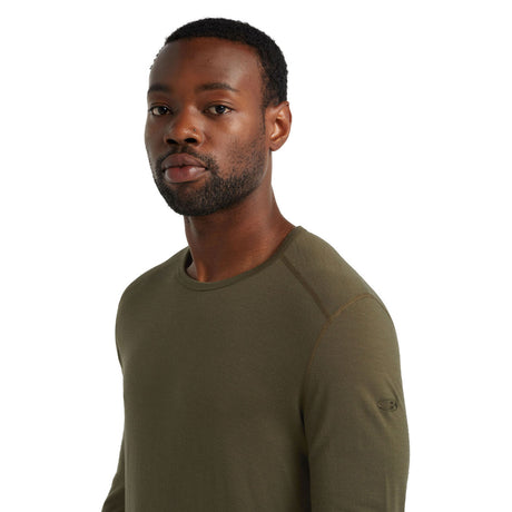 Icebreaker Men's Merino 200 Oasis Crewe Thermal Top Black / Small-Black / Medium-Black / Large-Black / X-Large-Black / XX-Large #- 53 Degrees North 