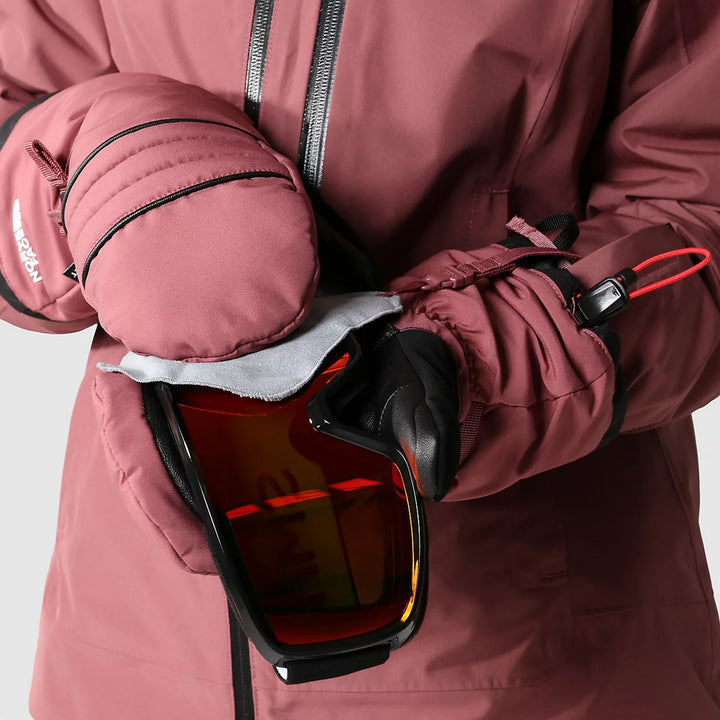 The North Face Women's Descendit Ski Jacket #color_wild-ginger