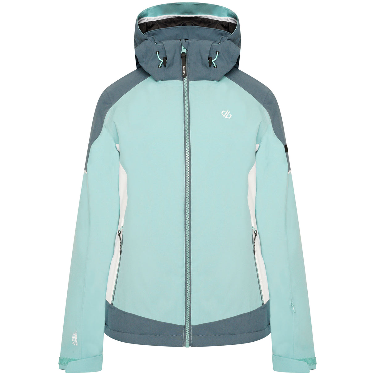 Dare 2b Women's Enliven Ski Jacket Canton Green/Orion Grey / 8-Canton Green/Orion Grey / 10-Canton Green/Orion Grey / 12-Canton Green/Orion Grey / 14-Canton Green/Orion Grey / 16 #- 53 Degrees North 