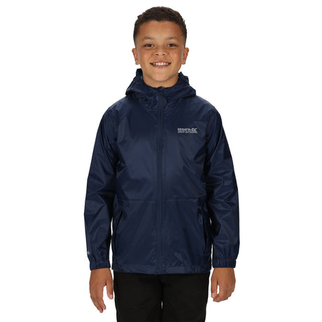 Regatta Kids' Pack-It Waterproof Packaway Jacket Olympian Blue / Age 3-4-Olympian Blue / Age 5-6-Olympian Blue / Age 7-8-Olympian Blue / Age 9-10-Olympian Blue / Age 11-12 #- 53 Degrees North 