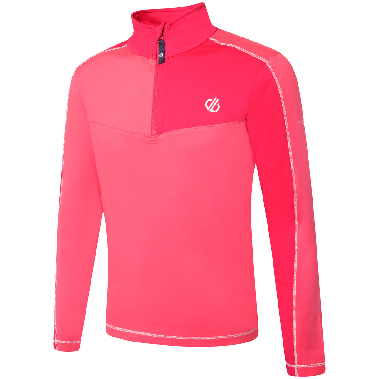 Dare 2b Kids' Formate II Core Stretch Midlayer Top #color_virtual-pink-gernanium-pink