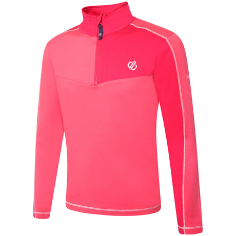 Dare 2b Kids' Formate II Core Stretch Midlayer Top #color_virtual-pink-gernanium-pink
