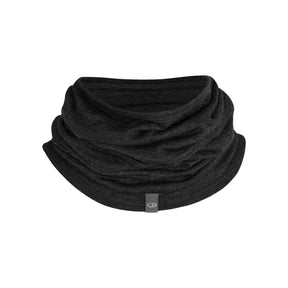 Icebreaker Unisex Merino Flexi Chute Neck Gaiter Jet Heather-Black #- 53 Degrees North 