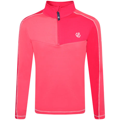 Dare 2b Kids' Formate II Core Stretch Midlayer Top #color_virtual-pink-gernanium-pink