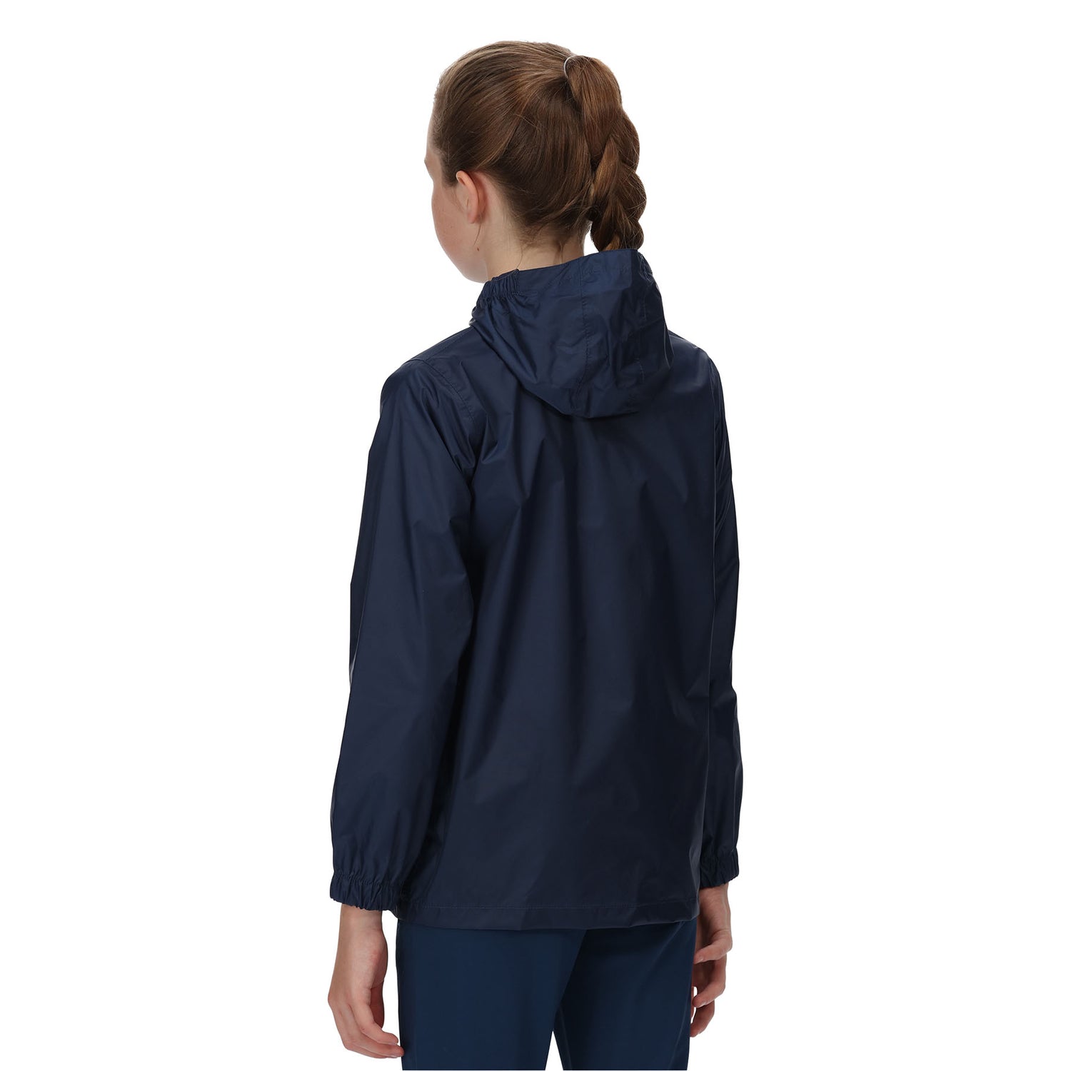 Regatta Kids' Pack-It Waterproof Packaway Jacket Olympian Blue / Age 3-4-Olympian Blue / Age 5-6-Olympian Blue / Age 7-8-Olympian Blue / Age 9-10-Olympian Blue / Age 11-12 #- 53 Degrees North 