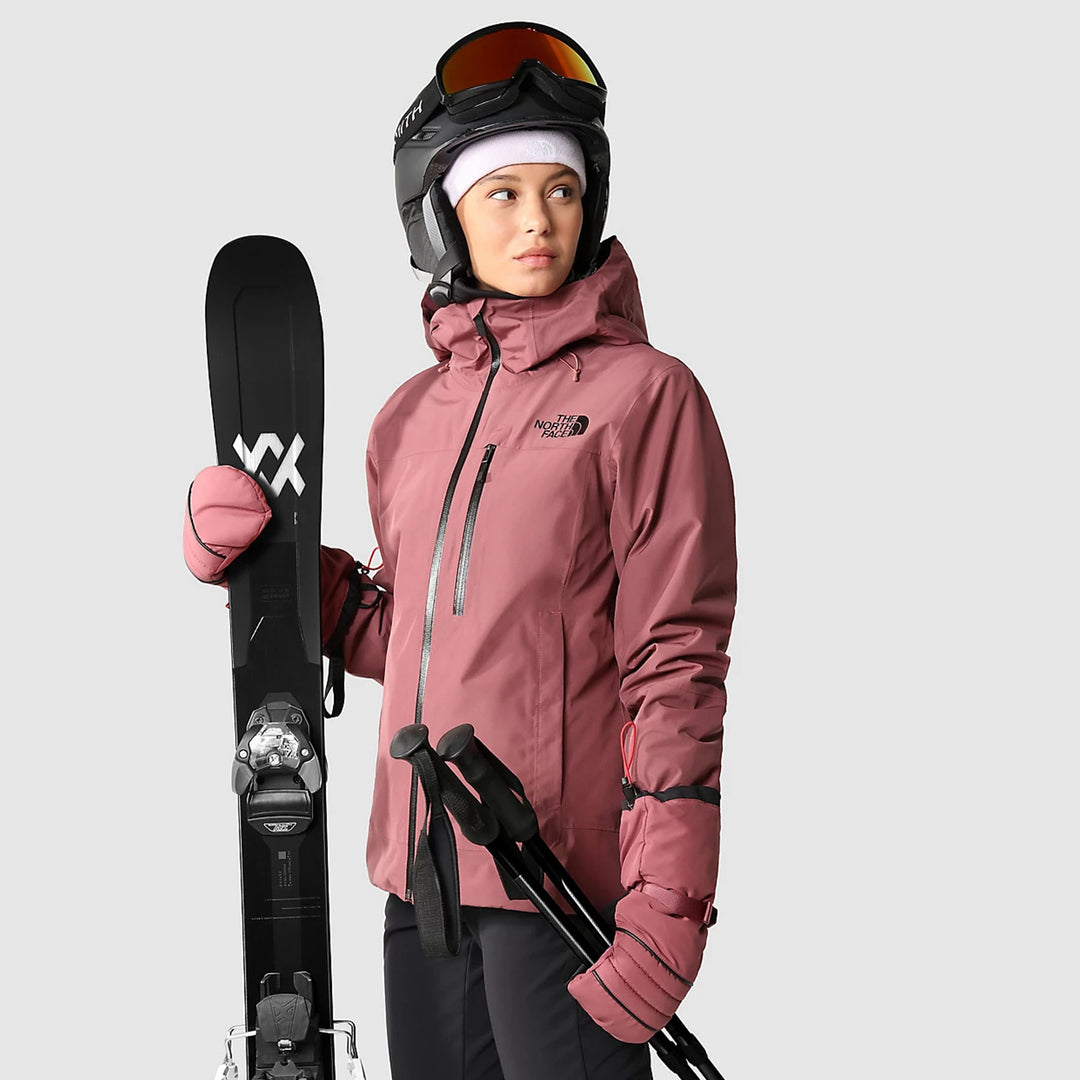 The North Face Women's Descendit Ski Jacket #color_wild-ginger