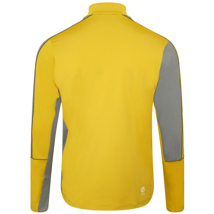 Dare 2b Men's Dignify II Half Zip Core Stretch Midlayer Sweater #color_moss-yellow-agave-green