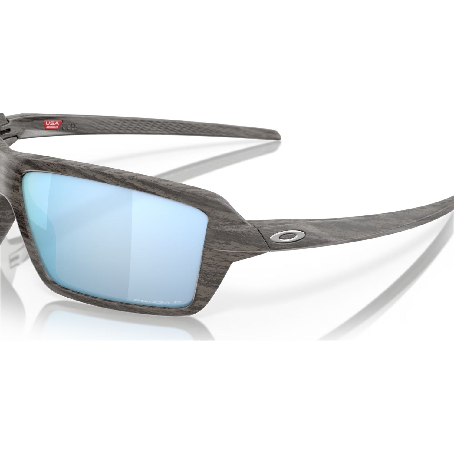 Oakley Cables Prizm Deep Water Polar Sunglasses Woodgrain #- 53 Degrees North 