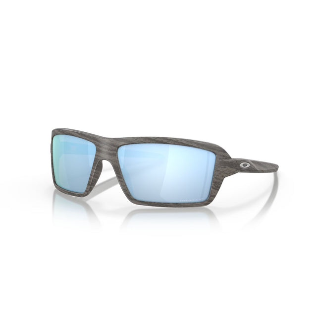 Oakley Cables Prizm Deep Water Polar Sunglasses Woodgrain #- 53 Degrees North 