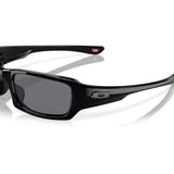 Oakley Fives Squared Grey Sunglasses Polished Black #- 53 Degrees North 