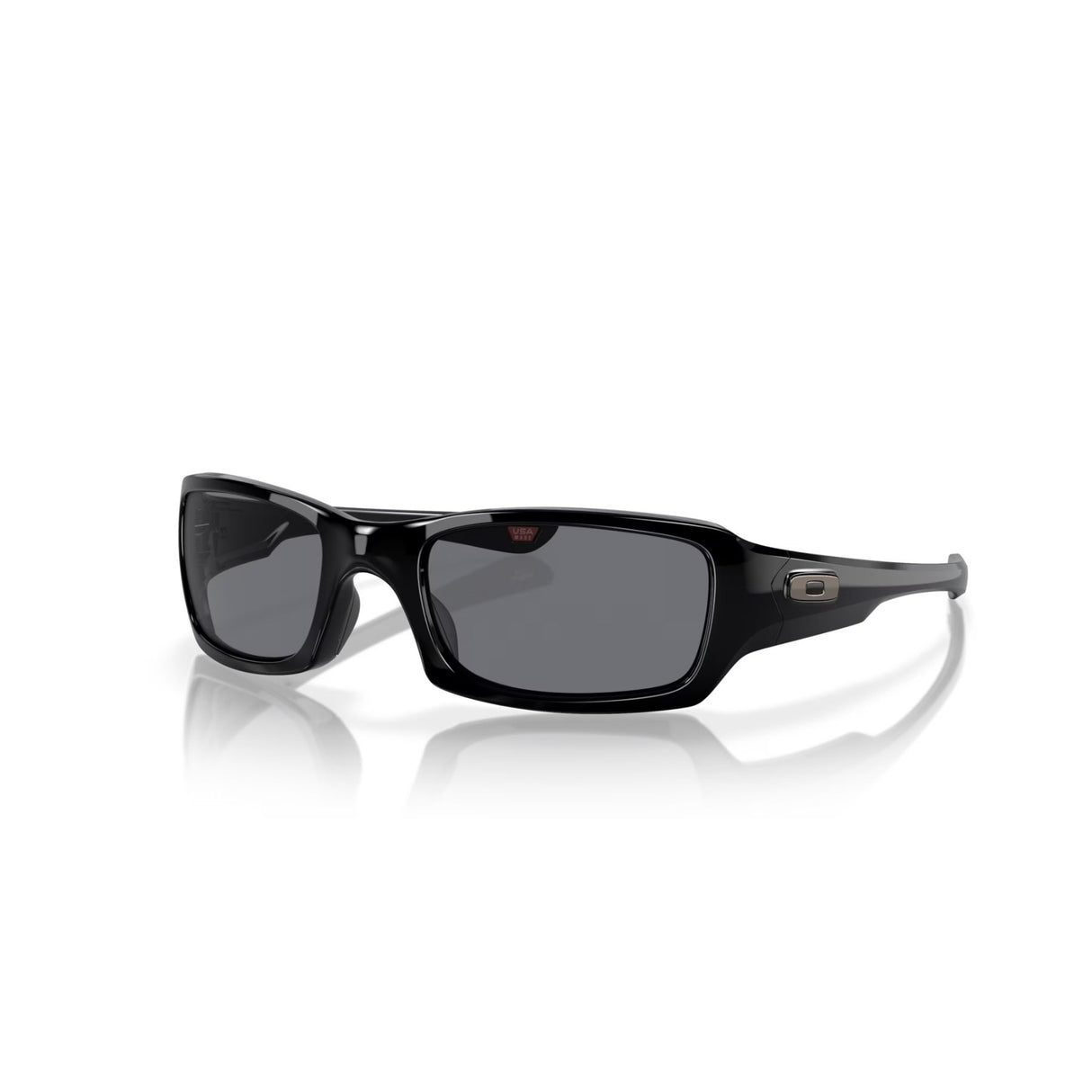 Oakley Fives Squared Grey Sunglasses Polished Black #- 53 Degrees North 