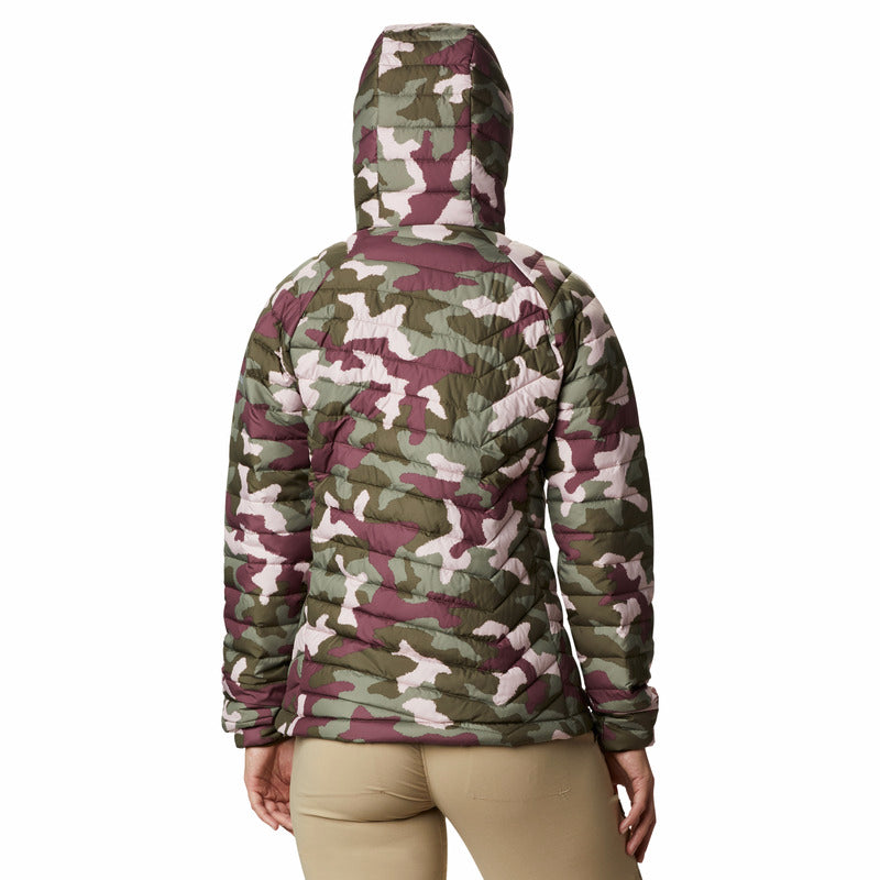 Columbia Women's Powder Lite Hooded Jacket Green / 8-Green / 10-Green / 12-Green / 14 #- 53 Degrees North 