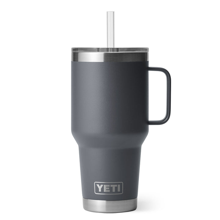 YETI Yeti Rambler 35 oz (994 ml) Mug with Straw Lid #color_charcoal