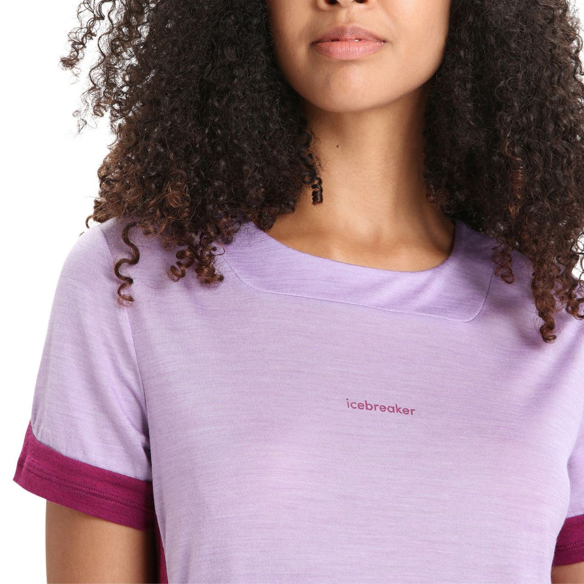 Icebreaker Women's Zoneknit Short Sleeve Tee #color_purple-gaze-go-berry-cb