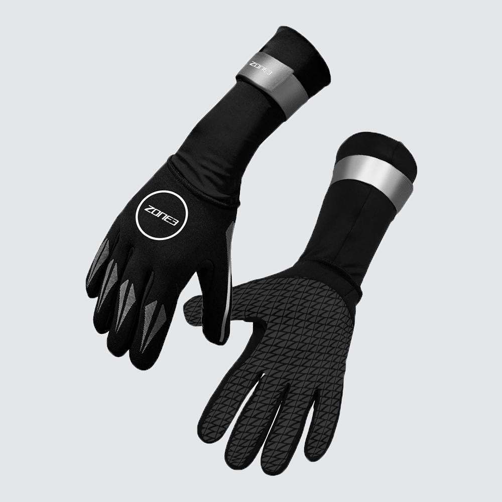 Neoprene Swim Gloves - Black/Silver - Zone3 - NA18UNSG116/BLS/0XS