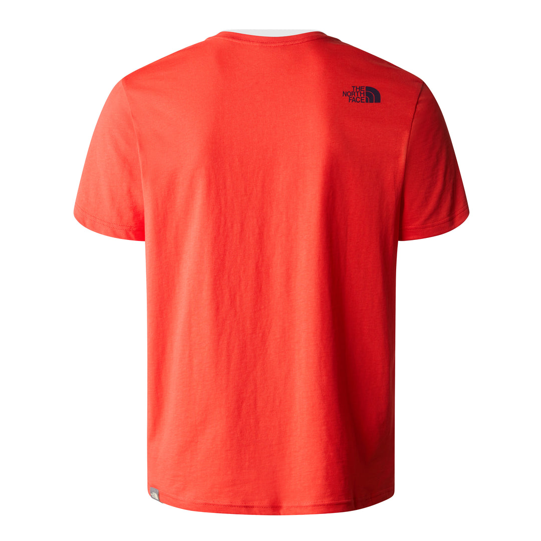 The North Face Men's Short Sleeve Easy Tee #color_fiery-red